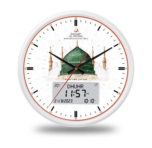 Azan led prayer wall clock - wall,