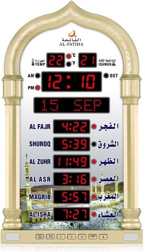 Azan clock led muslim prayer - clock,,