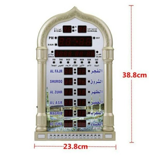 Mosque azan prayer clock with - azan,