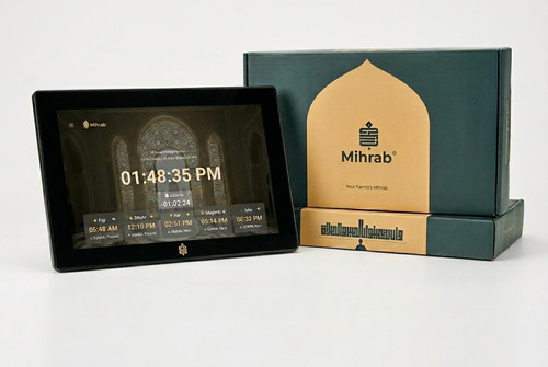 Azan clock with - with, for