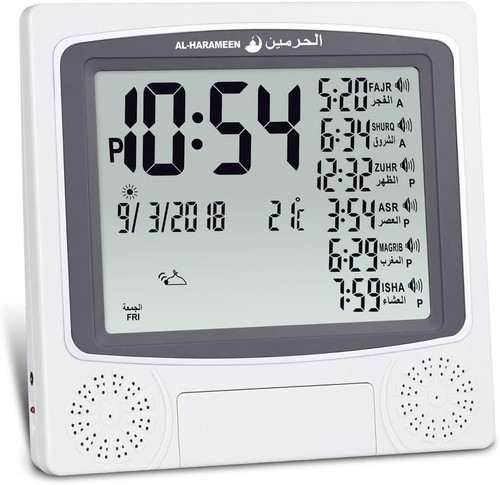 Harameen azan clock - al-harameen,azan, clock,prayer