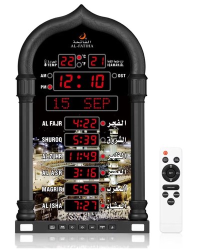 Azan clock led muslim prayer - clock,,