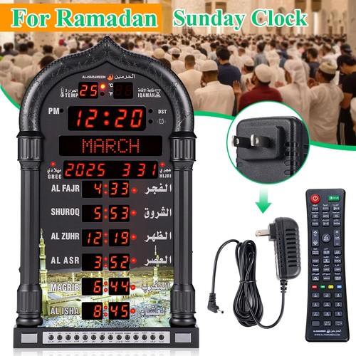 Digital azan clock led prayer - azan,