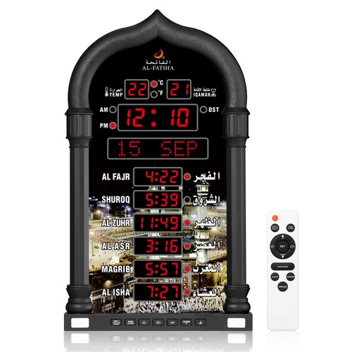 Azan clock led muslim prayer - led,