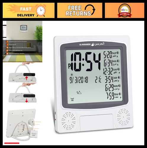 Digital azan clock - clock, prayer