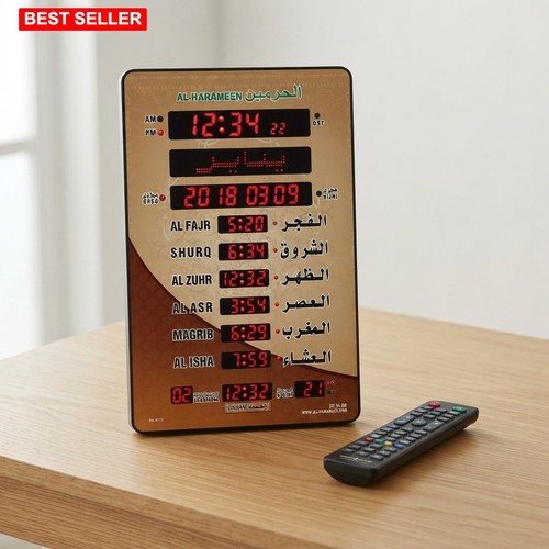 Digital azan clock large w - clock,